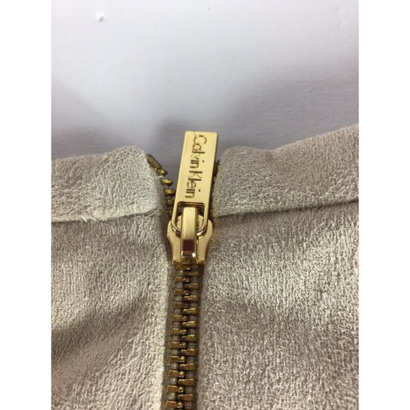 Calvin Klein Blouse Suede-like Large rear zipper Excellent condition - Picture 6 of 9